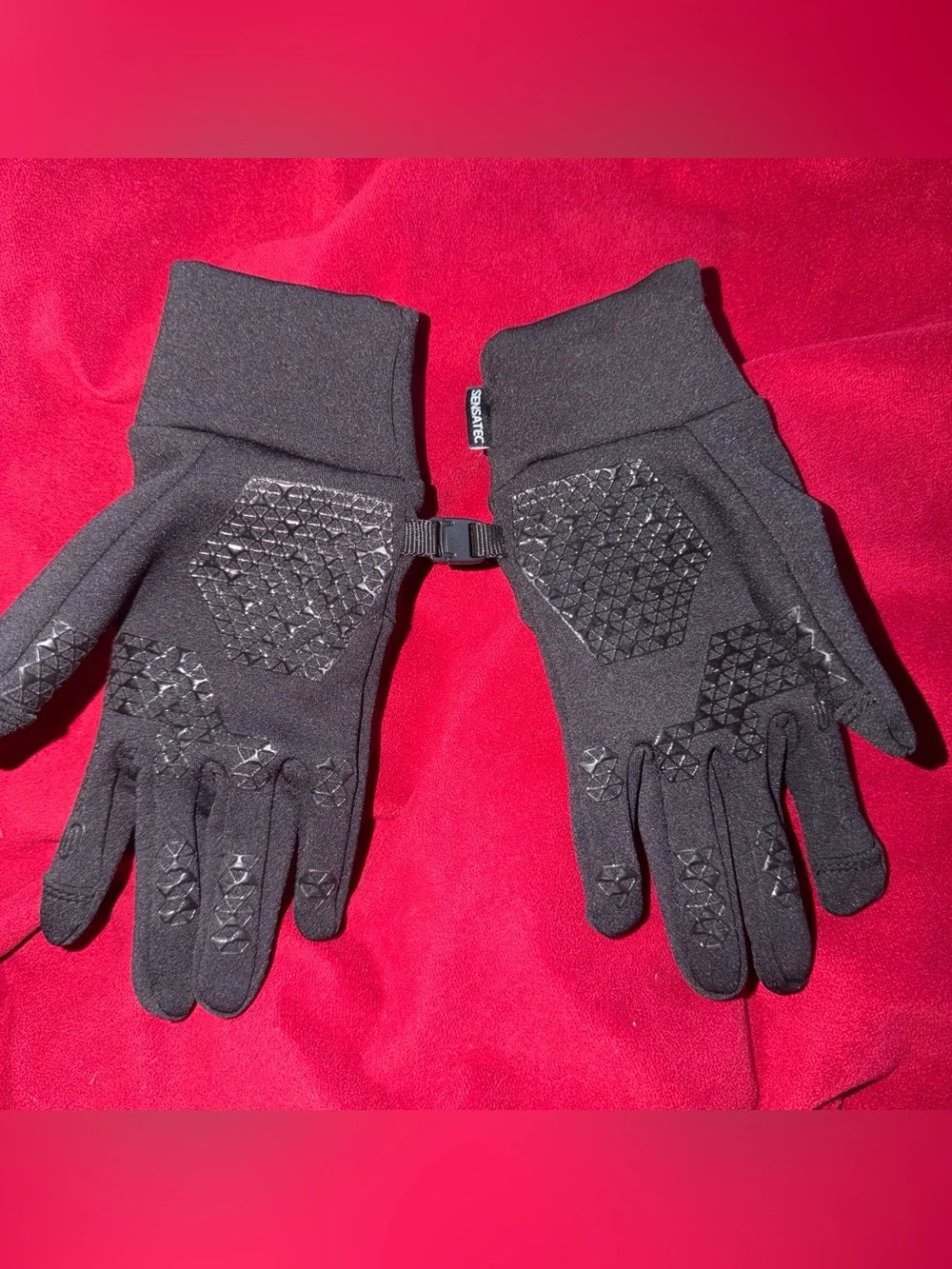 Head Black Touchscreen Gloves with White Logo